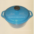 Round Cast Iron Casserole Cookware with Enamel Coating